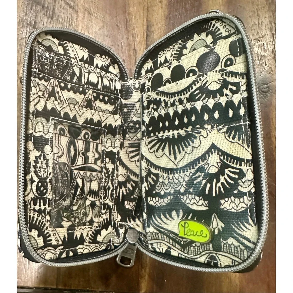 Sakroots Black White Tribal Print Smartphone Wallet Phone Case Boho